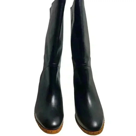 ALLSAINTS NWT Millie Leather Tall Black Ankle Boot Size EU 37 US 7 - Picture 3 of 12